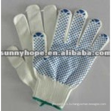 Пунктирные перчатки из ПВХ для защиты